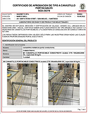 Certificado-SCD-20278-Fuego-cover Certificación Canastillos porta cables CONDUTRAY®